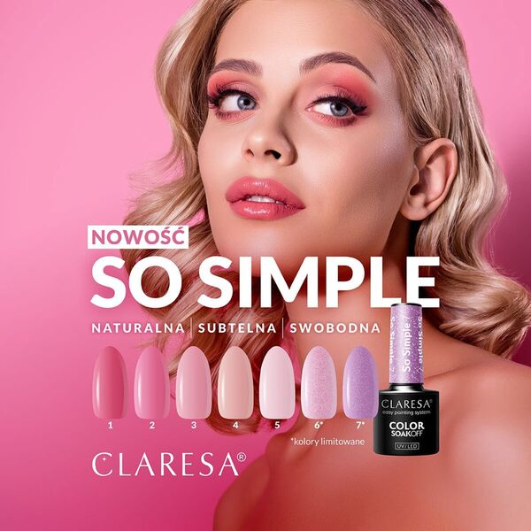 Activeshop CLARESA Lakier hybrydowy So simple 4- 5g