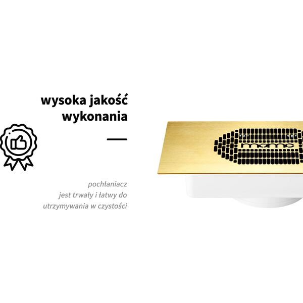 Activeshop Pochłaniacz pyłu do zabudowy Momo S-41 złoty