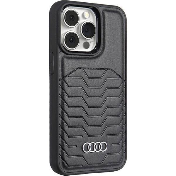 Audi Audi Synthetic Leather MagSafe iPhone 13 Pro Max 6.7" czarny/black hardcase AU-TPUPCMIP13PM-GT/D3-BK