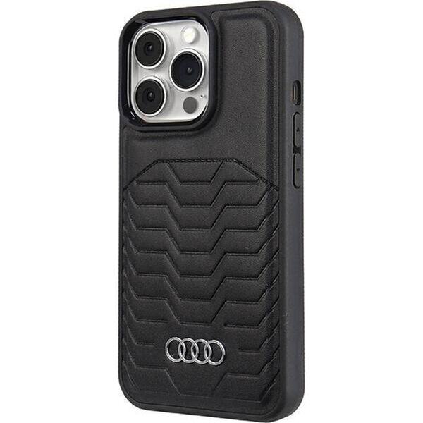 Audi Audi Synthetic Leather MagSafe iPhone 13 Pro Max 6.7" czarny/black hardcase AU-TPUPCMIP13PM-GT/D3-BK