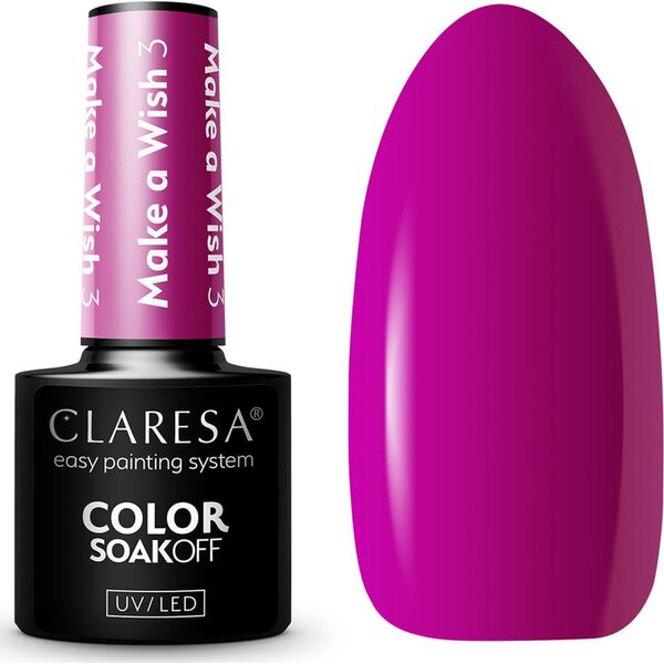 Activeshop CLARESA Lakier hybrydowy Make a wish 3 -5g