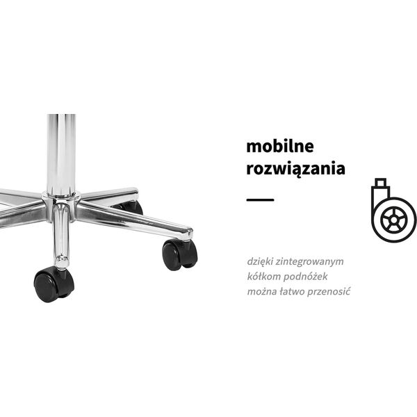 Activeshop Podnóżek mobilny Sillon Bell do pedicure czarny