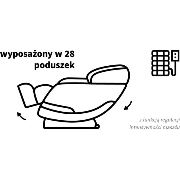 Activeshop Sakura fotel masujący Comfort Plus 806 beżowy