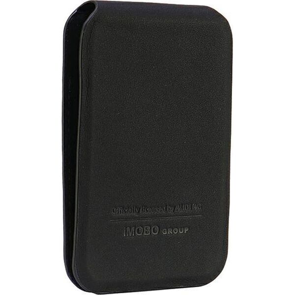 Audi Audi Leather Wallet Card Slot Stand czarny/black MagSafe AU-MSCH-GT/D3-BK