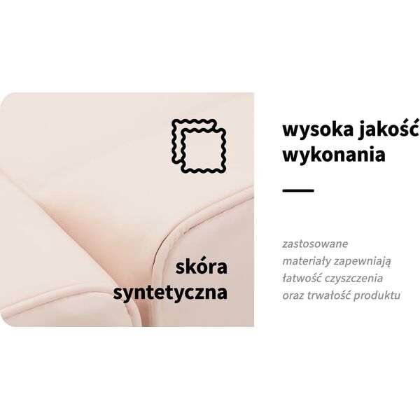 Activeshop Fotel kosmetyczny Basic 202 z kuwetami różowy