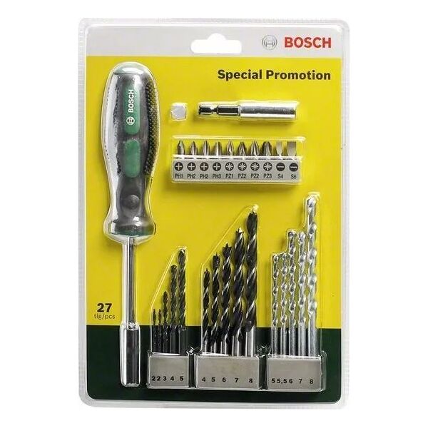 Zestaw narzędzi Bosch SET WITH HAND SCREWDRIVER 27- PCS BOSC