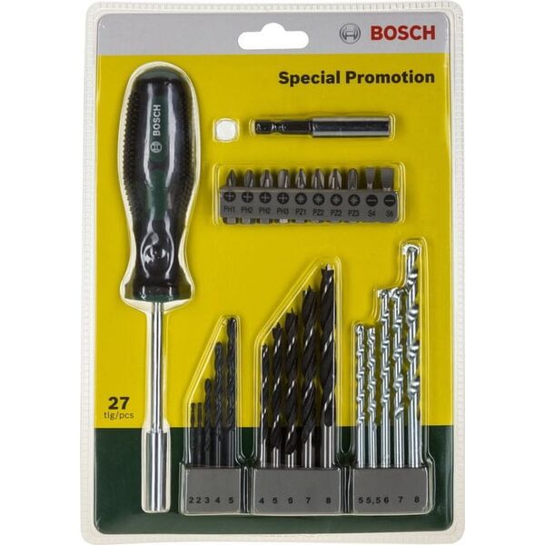 Zestaw narzędzi Bosch SET WITH HAND SCREWDRIVER 27- PCS BOSC