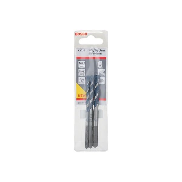 Wiertło Bosch CONCRETE DRILL BIT BOSCH CYL-5 SET 5/6/8