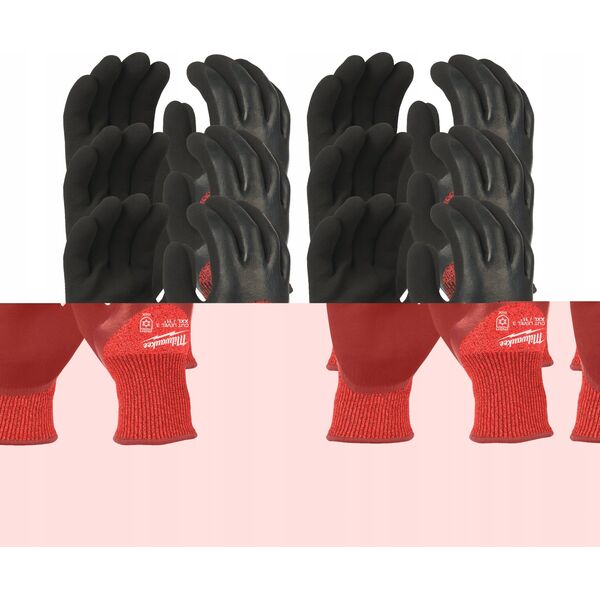 Milwaukee MILWAUKEE GLOVES LEVEL 3 - SIZE XXL WINTER /12 pcs.
