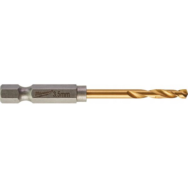 Wiertło Milwaukee MILWAUKEE METAL DRILL HSS-G TIN 3.5mm HEX (10 pcs.)