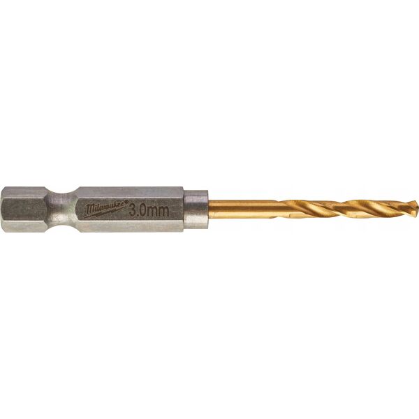 Wiertło Milwaukee MILWAUKEE METAL DRILL HSS-G TIN 3.0mm HEX (10 pcs.)