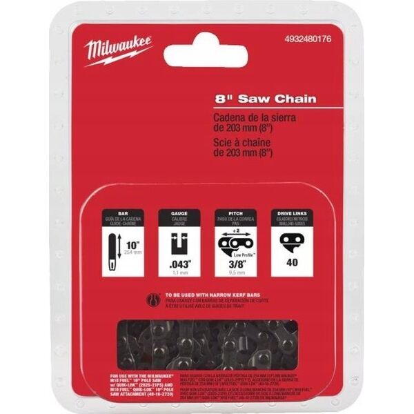 Milwaukee Saw chain MILWAUKEE P1 3/8&quot| 1.1x203mm