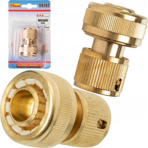 XTline Brass connection with STOP mech. 3/4''