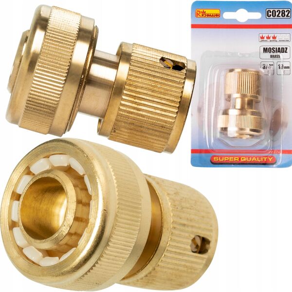XTline Brass connection with STOP mech. 3/4''