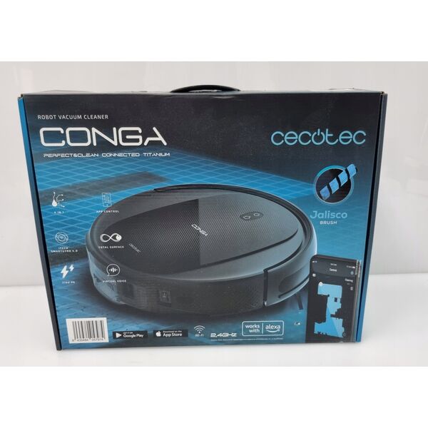 Robot sprzątający Cecotec Cecotec Conga Perfect&Clean Connected Titanium 160 Min Wifi Control 2100 Pa (Expo.)