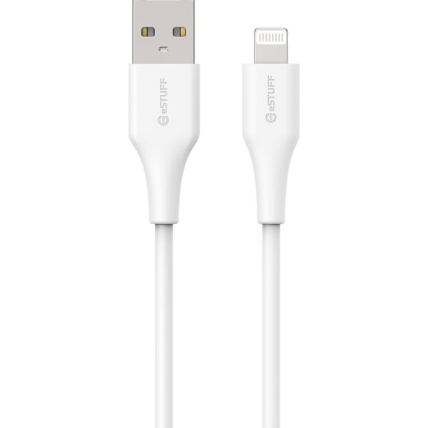 Kabel USB eStuff Lightning - USB-A 1 m Biały (ES601170-BULK)