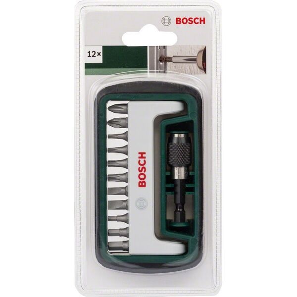 Bosch 12-CZĘŚCIOWY ZESTAW KOŃCÓWEKS, PH, PZ, HEX, T