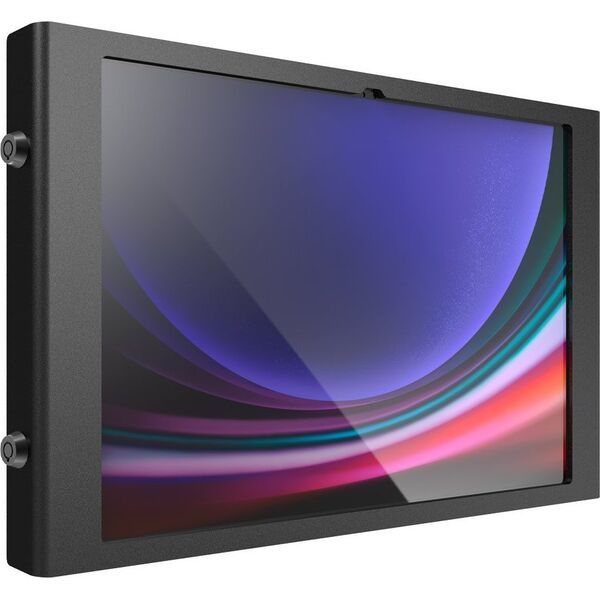 Stojak Compulocks Compulocks Galaxy Tab S9 Ultra 14.6" Apex Enclosure Wall Mount - Gehause - tragbare, freiliegende Front-/Ruckkamera und Sensoren - fur Tablett - verriegelbar - Metallrahmen - Schwarz - auf Bodenstativ montierbar - fur Samsung Galaxy Tab