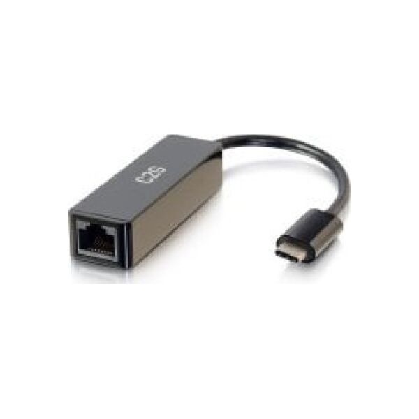 Adapter USB C2G C2G USB-C to Ethernet Network Adapter - Netzwerkadapter - USB-C - Gigabit Ethernet x 1 - Schwarz