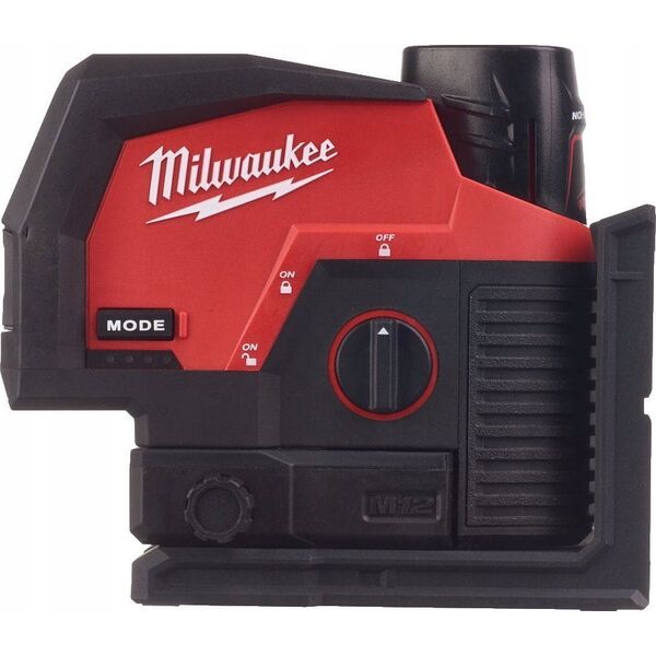 Milwaukee Akumuliatorinis lazerinis nivelyras M12 CLLP-0C žalias Milwaukee
