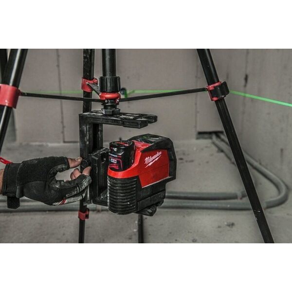 Milwaukee Akumuliatorinis lazerinis nivelyras M12 CLLP-0C žalias Milwaukee