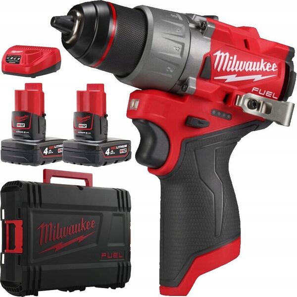 Wiertarka Milwaukee Akumuliatorinis suktuvas-gręžtuvas M12 FDD2-402X 12V Milwaukee