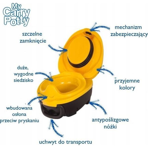 My Carry Potty Nocnik przenośny Pszczółka żółty