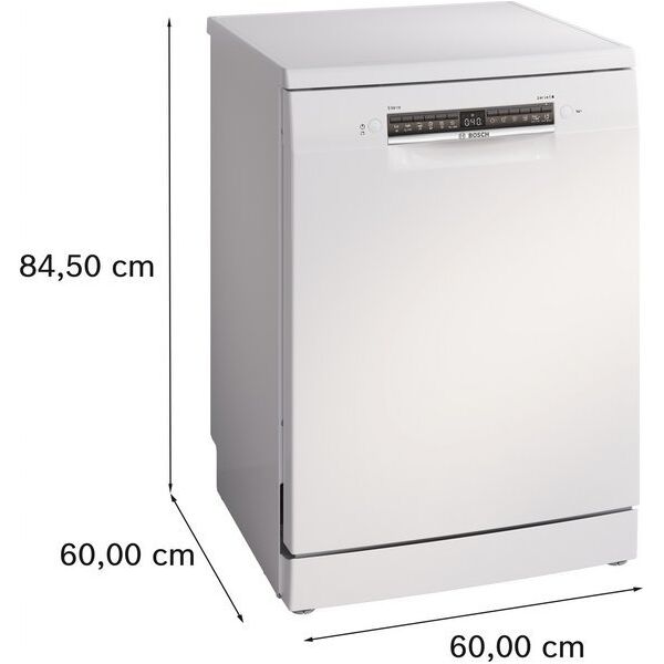 Zmywarka Bosch Serija 4, Laisvai statoma indaplovė, 60 cm, Balta SMS4HVW00E