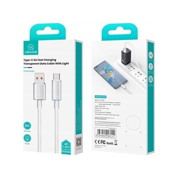 Kabel USB Usams USAMS Cloud Series 6A USB to type-C