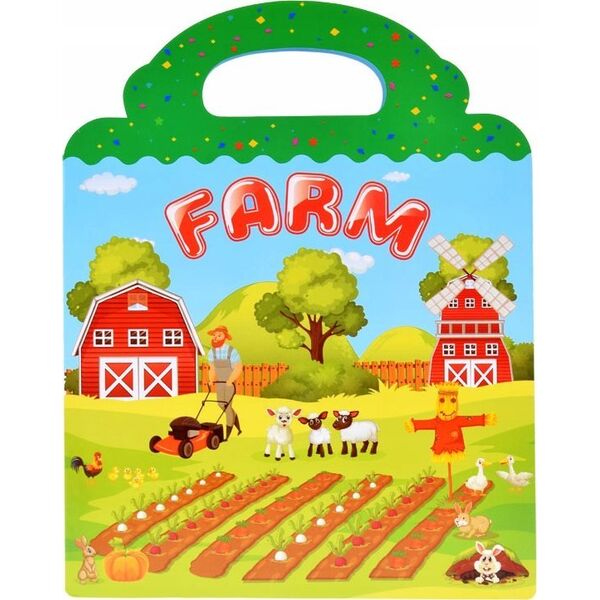 Jokomisiada Farma Album z Naklejkami Zwierzęta Warzywa naklejki ZA4764