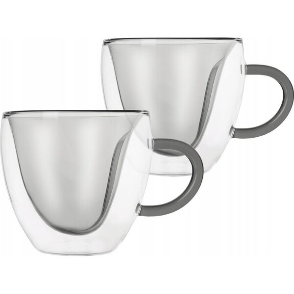 Orion Szklanki termiczne z podwójną ścianką do kawy i herbaty DOUBLE 280 ml 2 szt.