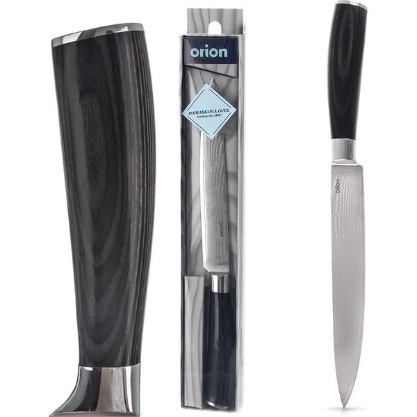 Orion Nóż kuchenny stalowy DAMASCUS 27 cm