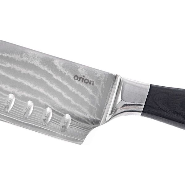 Orion Nóż Santoku stalowy DAMASCUS 31 cm