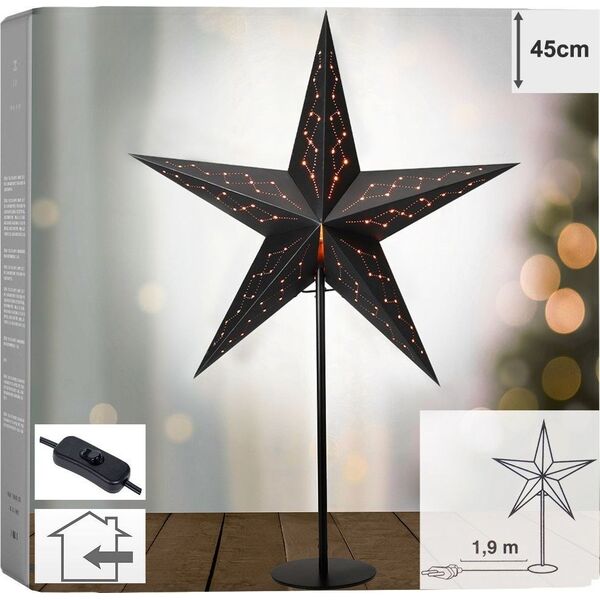 Lampa stołowa Vilde Lampka stołowa papierowa 45x13x70 cm