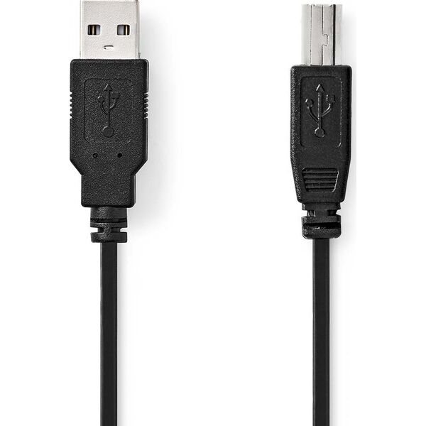 Kabel USB Nedis USB-A - USB-B 3 m Czarny (CCGL60100BK30)