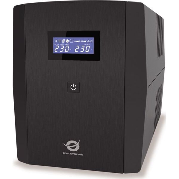 UPS Conceptronic Conceptronic ZEUS08E zasilacz UPS Technologia line-interactive 1,5 kVA 900 W 6 x gniazdo sieciowe