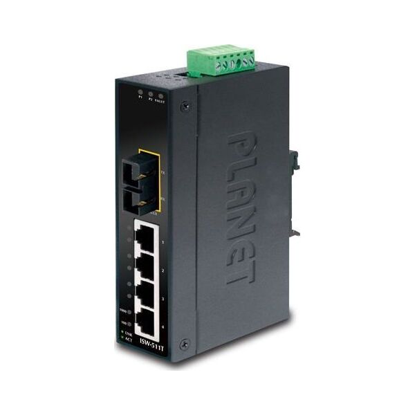 Switch Planet PLANET ISW-511TS15 łącza sieciowe Nie zarządzany L2 Fast Ethernet (10/100) Niebieski