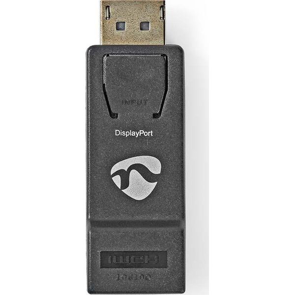 Adapter AV Nedis Nedis CCGB37915BK zmieniacz płci / kabli HDMI Type A (Standard) DisplayPort Czarny
