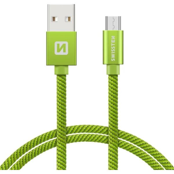 Kabel USB Swissten USB-A - micro-B 0.2 m Różowy (71522105)