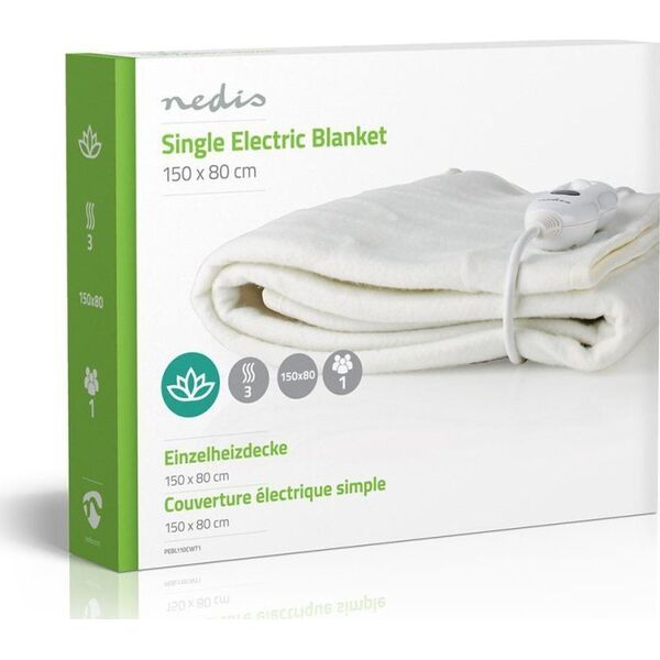 Nedis Nedis PEBL110CWT1 koc elektryczny Biały