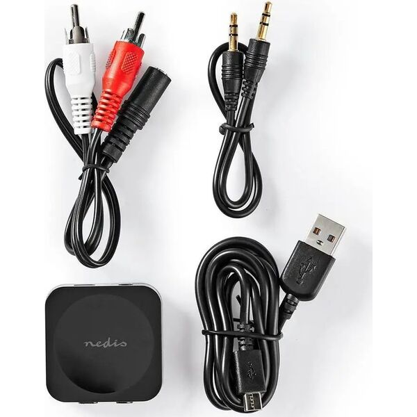 Adapter bluetooth Nedis Nedis BTTC100BK odbiornik muzyki przez bluetooth 10 m Czarny