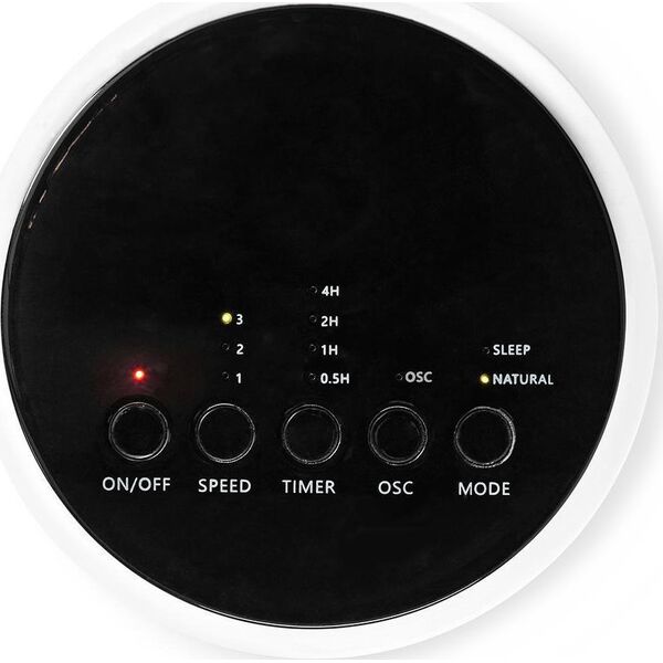 Grzejnik Nedis Nedis FNTR13CWT40 grzejnik Wewnętrzna Czarny, Biały 50 W Wentylator elektryczny ogrzewacza pomieszczeń