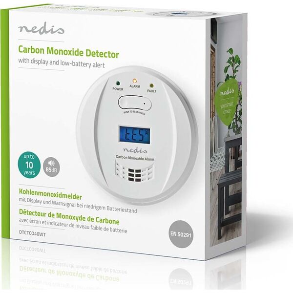 Nedis Nedis DTCTCO40WT detektor gazu Tlenek Węglu (CO)