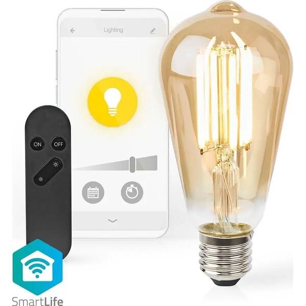 Nedis Nedis SmartLife lampa LED Ciepłe białe 7 W E27 E