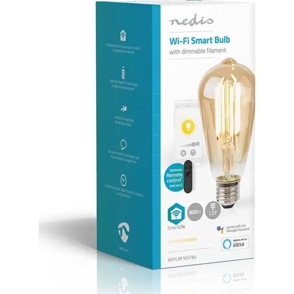 Nedis Nedis SmartLife lampa LED Ciepłe białe 7 W E27 E