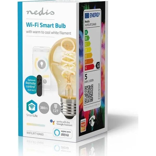 Nedis Nedis SmartLife lampa LED Zimne białe, Ciepłe białe 4,9 W E27 G