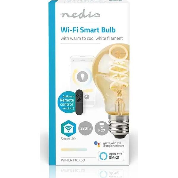 Nedis Nedis SmartLife lampa LED Zimne białe, Ciepłe białe 4,9 W E27 G