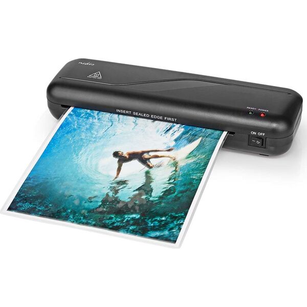 Laminator Nedis Nedis LAMI112BK4 laminator Laminator na gorąco 230 mm/min Czarny