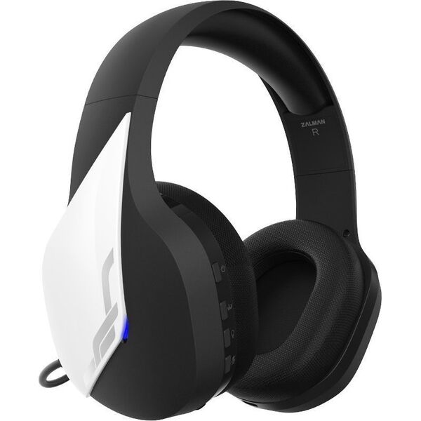 Słuchawki Zalman Zalman HPS700 White Zestaw słuchawkowy Bezprzewodowy Opaska na głowę Gaming Biały