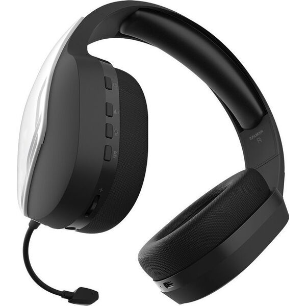 Słuchawki Zalman Zalman HPS700 White Zestaw słuchawkowy Bezprzewodowy Opaska na głowę Gaming Biały